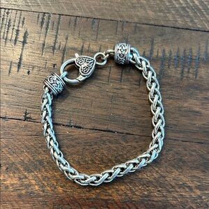 Fashion Chain Bracelet with Heart Clasp